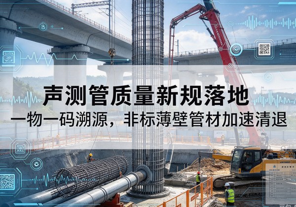 明光声测管质量新规落地，一物一码溯源，非标薄壁管材加速清退