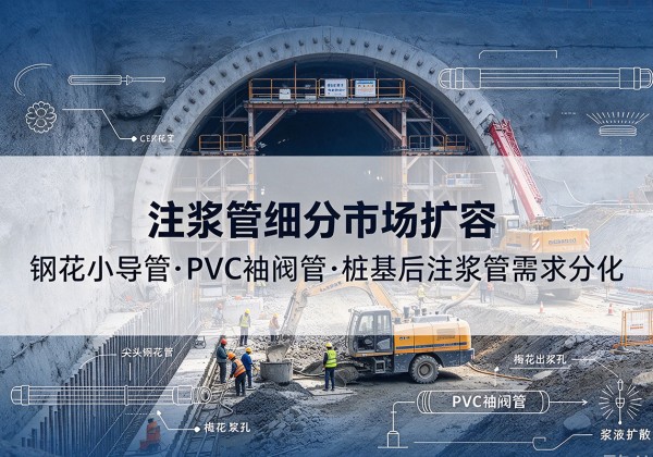 明光注浆管细分市场扩容，隧道钢花小导管、PVC 袖阀管、桩基后注浆管需求分化